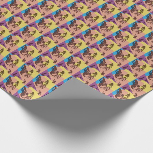 Boston Terrier Cadeaupapier (Hoek)