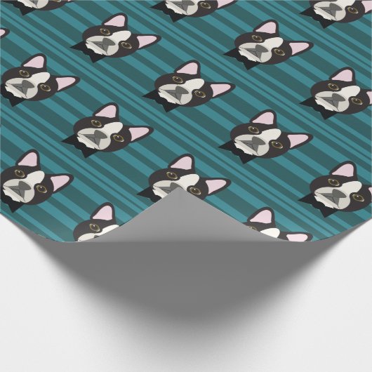 Boston Terrier Cadeaupapier (Hoek)
