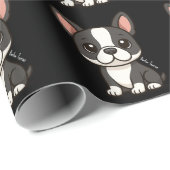 Boston Terrier Cadeaupapier (Rol Hoek)