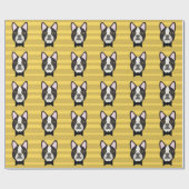Boston Terrier Cadeaupapier (Vlak)