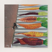 Boston Terrier & Calico Carrots Legpuzzel (Horizontaal)