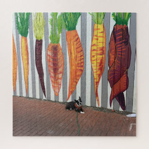 Boston Terrier & Calico Carrots Legpuzzel