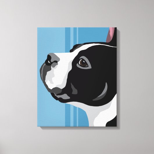 Boston Terrier Canvas Kunst (Voorkant)