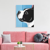 Boston Terrier Canvas Kunst (Insitu (Woonkamer))