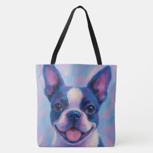 Boston Terrier Canvas tas