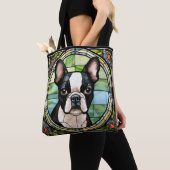 Boston Terrier Canvas tas (Dichtbij)