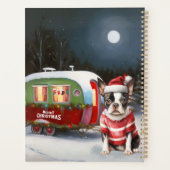 Boston Terrier Caravan Kerstavontuur Planner (Achterkant)