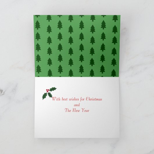 Boston Terrier Cartoon Kerst Kaarten (Binnen)