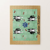 Boston Terrier Cartoon Legpuzzel (Verticaal)