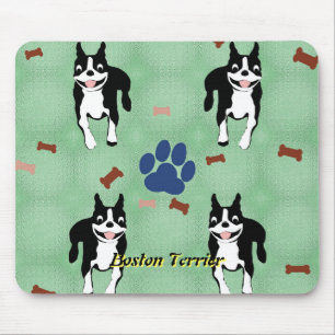 Boston Terrier Cartoon Muismat