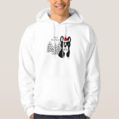 Boston Terrier Cartoon Snow Bossen Hoodie (Voorkant)