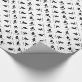 Boston Terrier Charcoal 2 Cadeaupapier (Hoek)