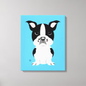 Boston Terrier Children's Wall Decor Canvas Afdruk (Voorkant)