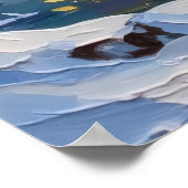 Boston Terrier Christmas Boat Holiday Poster (Hoek)