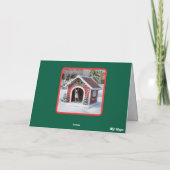 Boston Terrier Christmas Cookie Card Kaart (Achterkant)