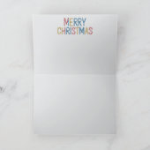 Boston Terrier Christmas Cookie Card Kaart (Binnen)