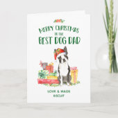 Boston Terrier Christmas Kaart van Dog (Voorkant)