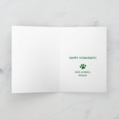 Boston Terrier Christmas Kaart van Dog (Binnen)