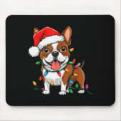 Boston Terrier Christmas Lights Xmas Dogs Men Wome Muismat (Voorkant)