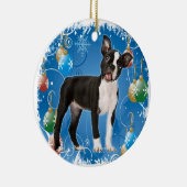 BOSTON TERRIER CHRISTMAS ORNAMENT (Rechts)