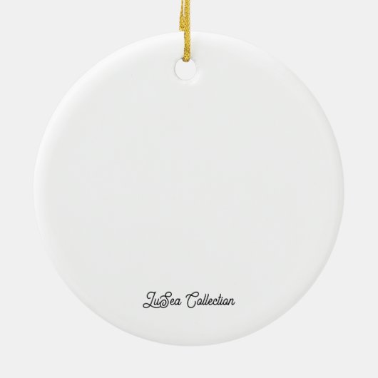 Boston Terrier Christmas Ornament (Achterkant)