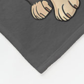 Boston Terrier Christmas Santa Hat Reindeer Lights Fleece Deken (Hoek)