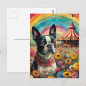 Boston Terrier Circus Briefkaart (Voorkant / Achterkant)