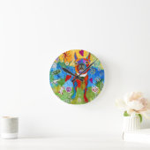 Boston Terrier Clock (je kunt je aanpassen) Ronde Klok (Huis)