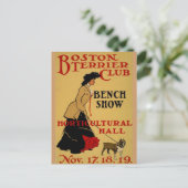 Boston Terrier Club Briefkaart (Staand voorkant)