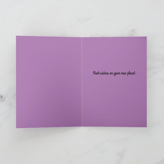 Boston Terrier Congrates op New Apartment Kaart (Binnen)