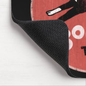 Boston Terrier Cool Retro Style | Cute Cartoon Dog Muismat (Hoek)