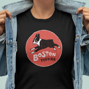 Boston Terrier Cool Style Fun Pet Dog T-shirt