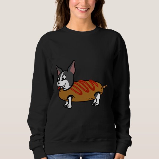 Boston Terrier Corn Dog Trui (Voorkant)