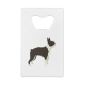 Boston Terrier Creditkaart Flessenopener (Achterkant)