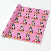 Boston Terrier Cupcakes Wrapping Paper Cadeaupapier (Uitgerold)