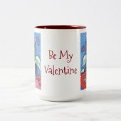 Boston Terrier Cupid DOG VALENTIJN 2 TONE MOK Red (Center)