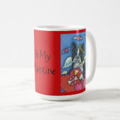 Boston Terrier Cupid DOG VALENTIJN CLASSIC MOK Roo (Voorkant rechts)