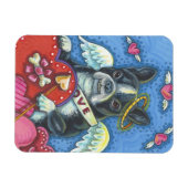 Boston Terrier Cupid DOG VALENTIJN MAGNET Magneet (Horizontaal)