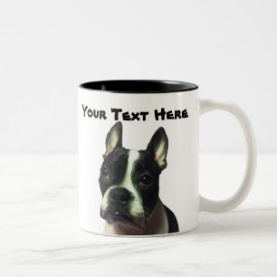 Boston Terrier Custom Mok
