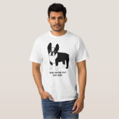 Boston Terrier Custom Text T-shirt (Voorkant volledig)