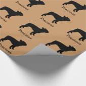 Boston Terrier Custom Wrapping Paper Cadeaupapier (Hoek)