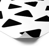 Boston Terrier Cute Black en White Poster (Hoek)