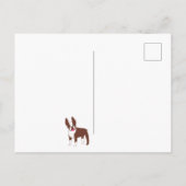 Boston Terrier Cute Brown en White Briefkaart (Achterkant)