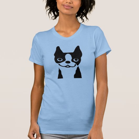 Boston Terrier | Cute Cartoon Dog T-shirt (Voorkant)