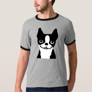 Boston Terrier Cute Cartoon Dog T-shirt