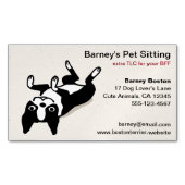 Boston Terrier | Cute Cartoon Dog Visitekaartje Magneet (Voorkant)