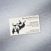 Boston Terrier | Cute Cartoon Dog Visitekaartje Magneet (Voorbeeld)