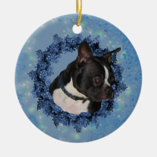 Boston Terrier Cute Dog Ornament