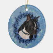 Boston Terrier Cute Dog Ornament (Links)
