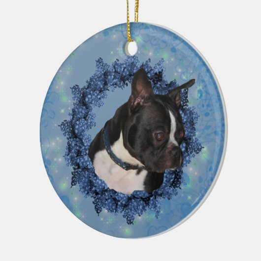 Boston Terrier Cute Dog Ornament (Links)